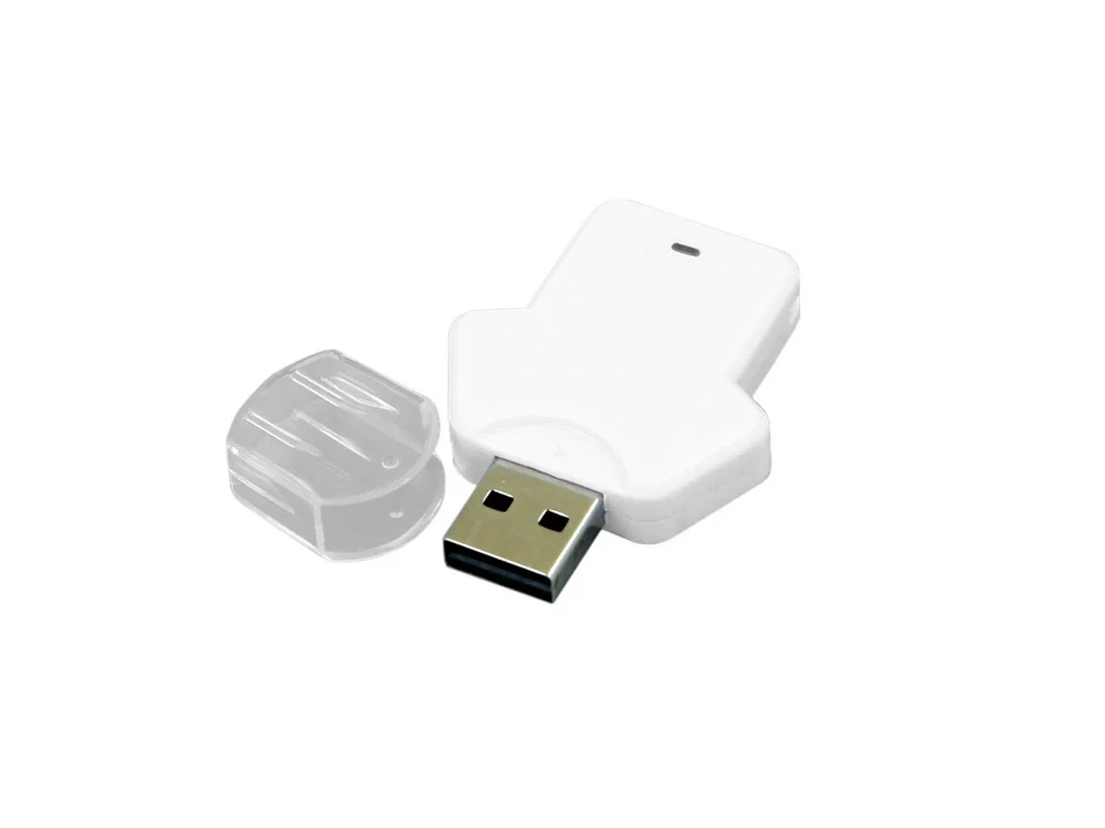 USB 2.0- флешка на 32 Гб в виде футболки белый 32Gb - фото 2