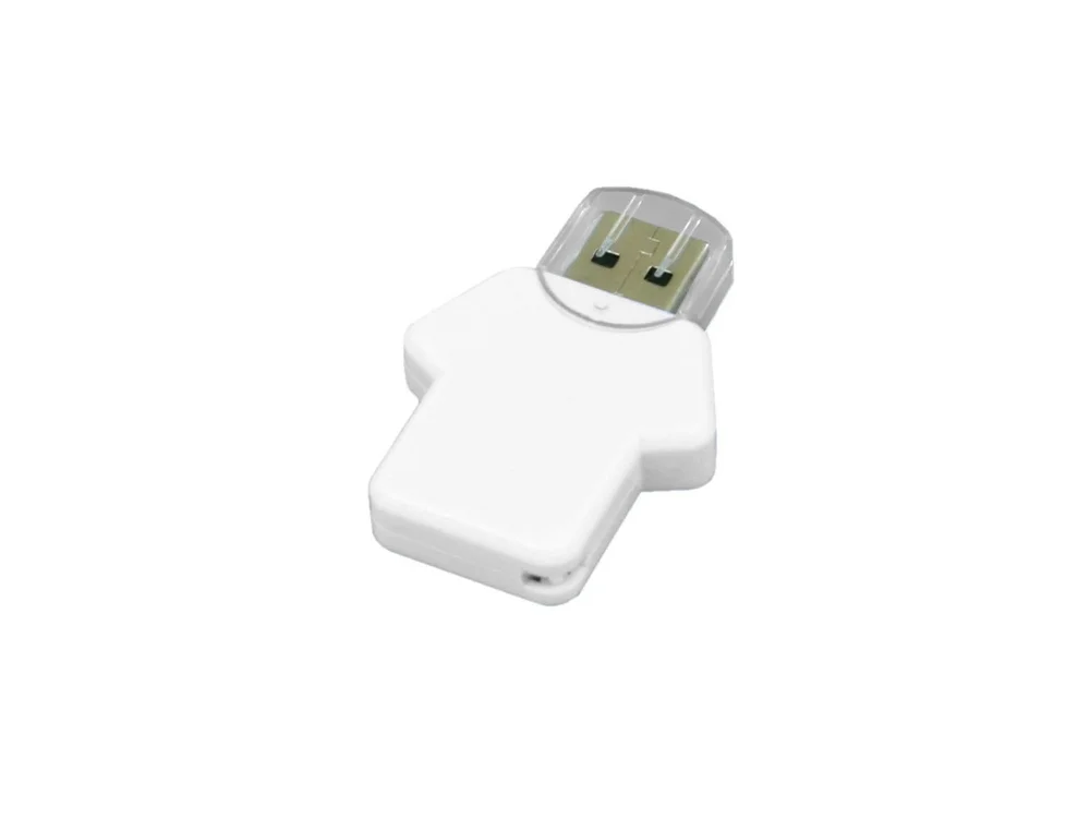 USB 2.0- флешка на 32 Гб в виде футболки белый 32Gb - фото 3