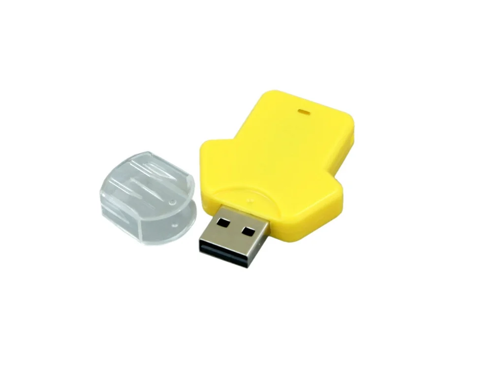 USB 2.0- флешка на 32 Гб в виде футболки желтый 32Gb - фото 2
