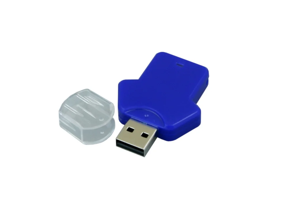 USB 2.0- флешка на 64 Гб в виде футболки синий 64Gb - фото 2