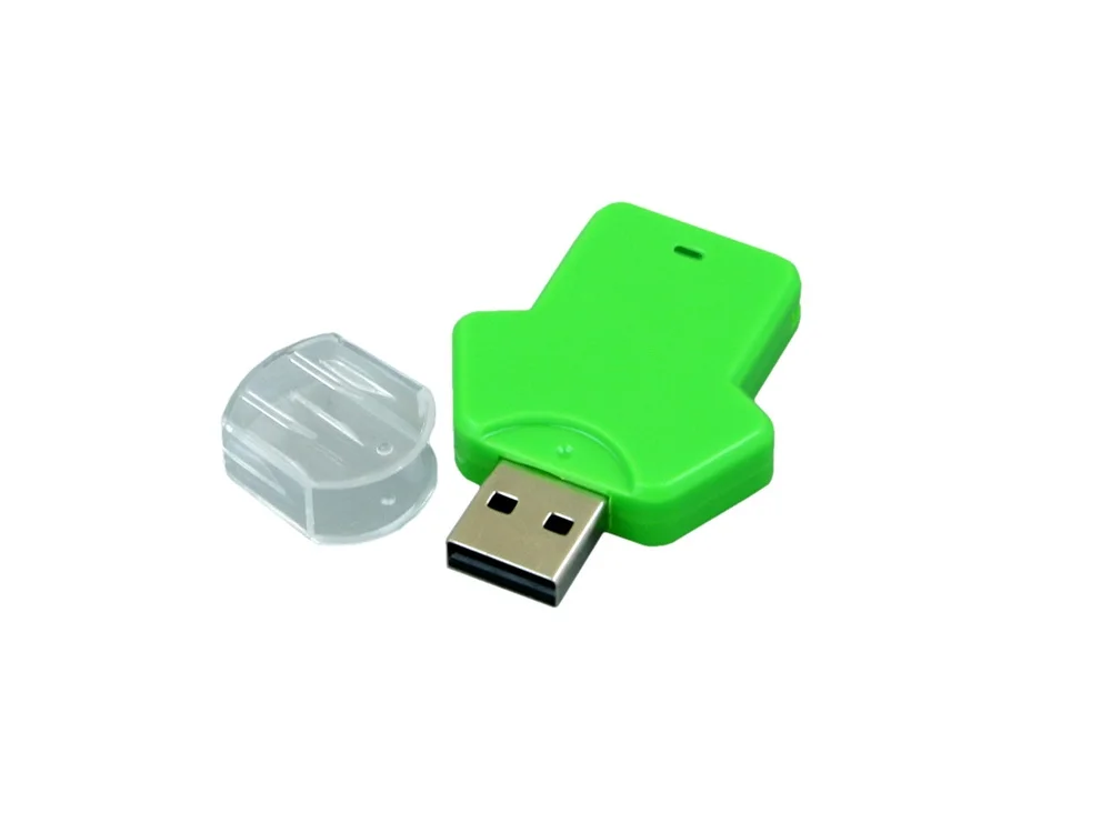USB 2.0- флешка на 64 Гб в виде футболки зеленый 64Gb - фото 2
