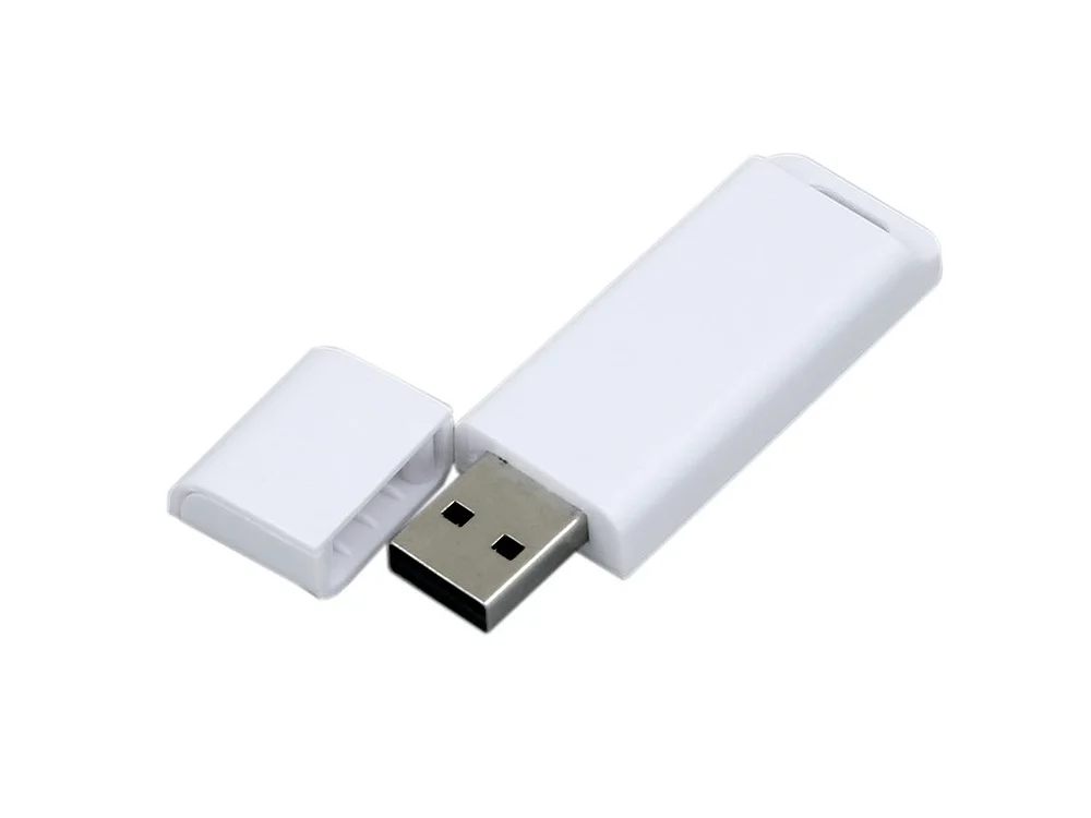 USB 2.0- флешка на 16 Гб с оригинальным двухцветным корпусом белый 16Gb - фото 2
