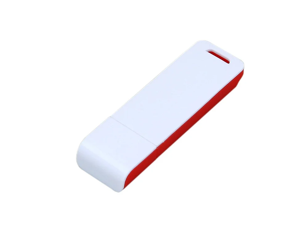 USB 2.0- флешка на 16 Гб с оригинальным двухцветным корпусом красный/белый 16Gb - фото 3
