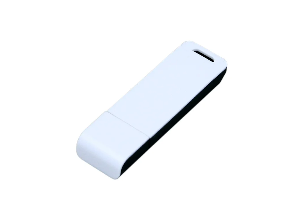 USB 2.0- флешка на 32 Гб с оригинальным двухцветным корпусом черный/белый 32Gb - фото 3