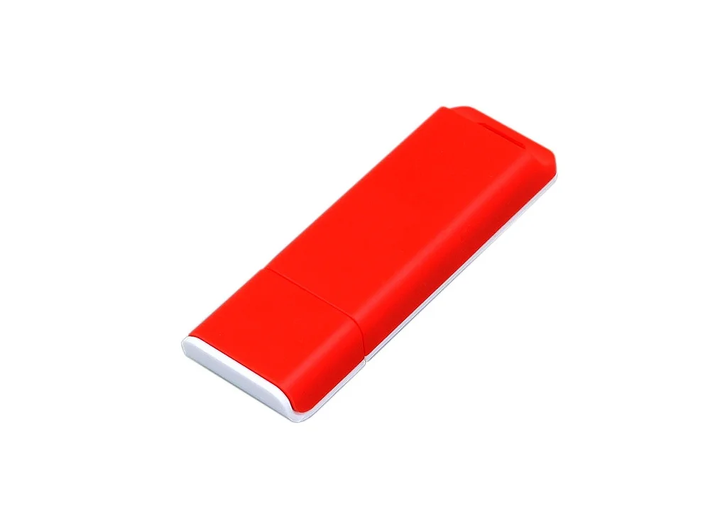 USB 2.0- флешка на 32 Гб с оригинальным двухцветным корпусом красный/белый 32Gb - фото 1