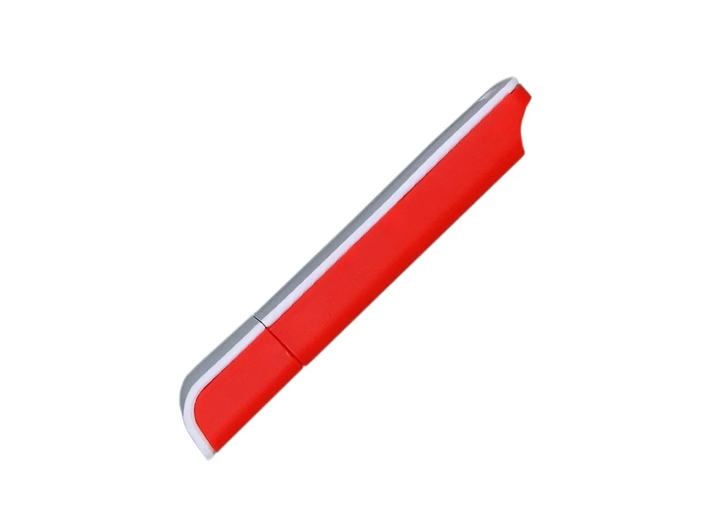 USB 2.0- флешка на 32 Гб с оригинальным двухцветным корпусом красный/белый 32Gb - фото 4
