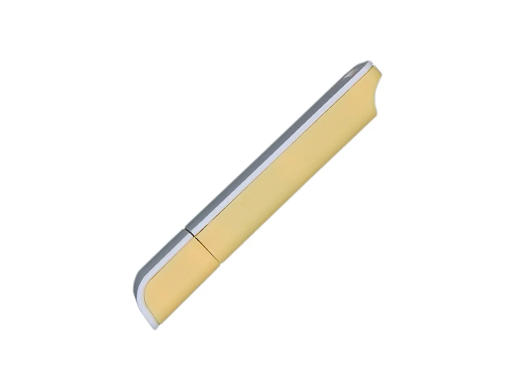 USB 2.0- флешка на 32 Гб с оригинальным двухцветным корпусом желтый/белый 32Gb - фото 4