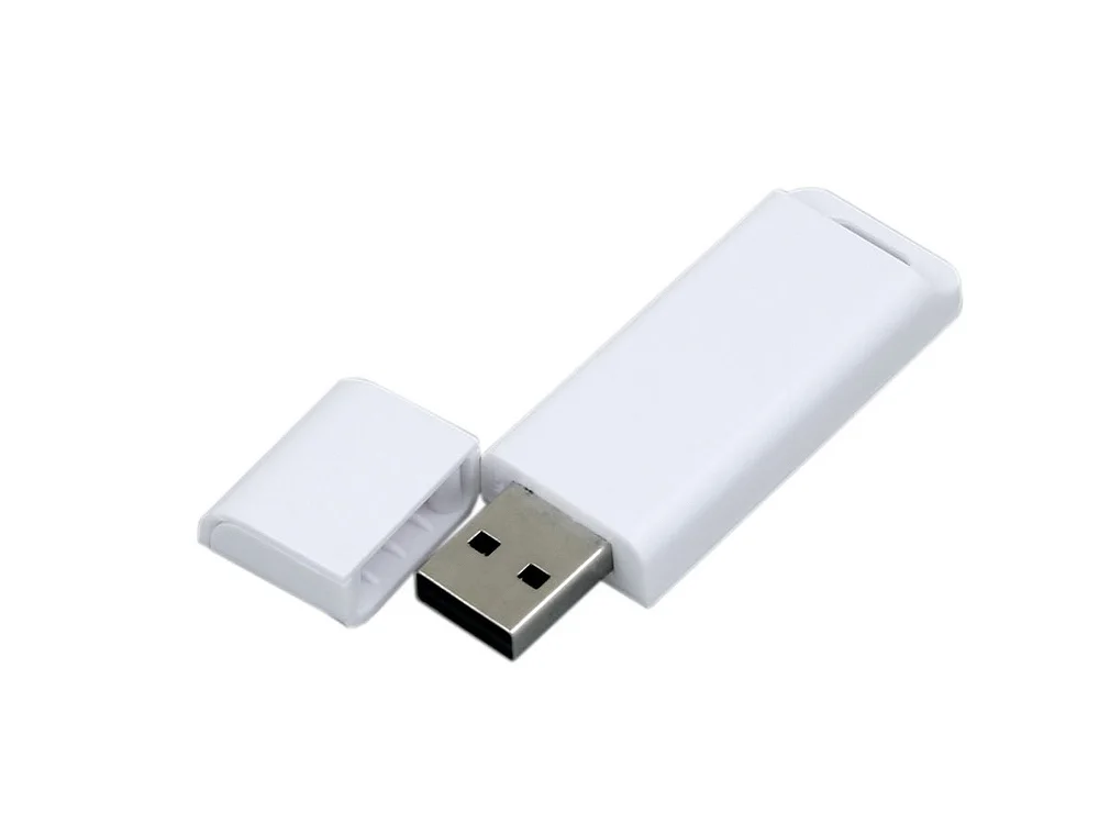 USB 2.0- флешка на 64 Гб с оригинальным двухцветным корпусом белый 64Gb - фото 2