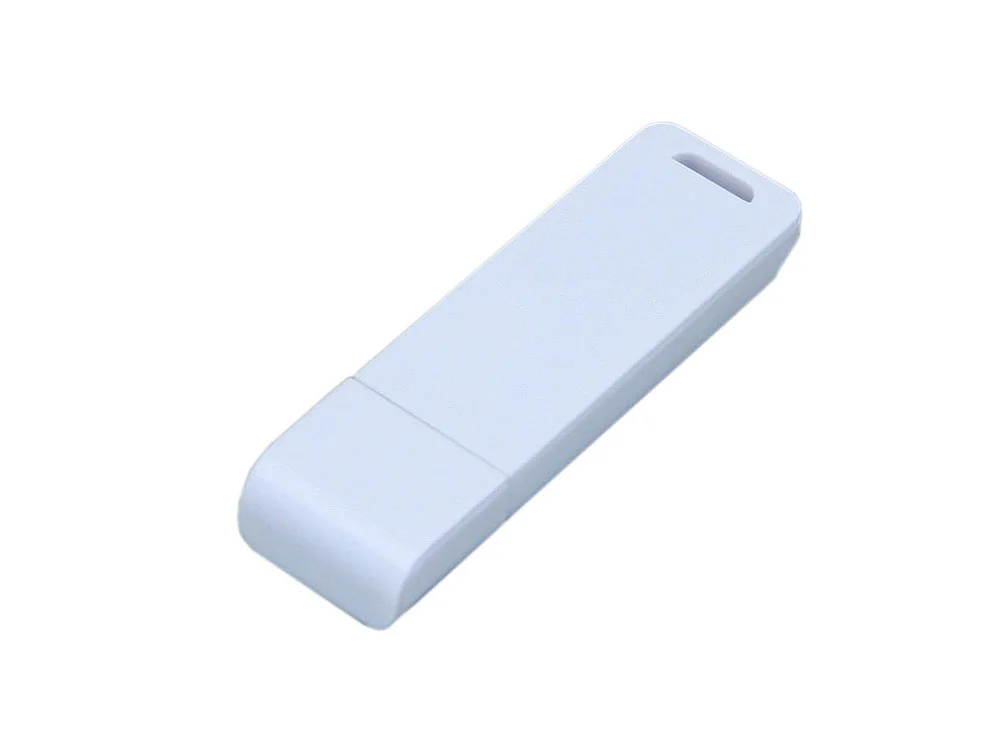USB 2.0- флешка на 8 Гб с оригинальным двухцветным корпусом белый 8Gb - фото 3