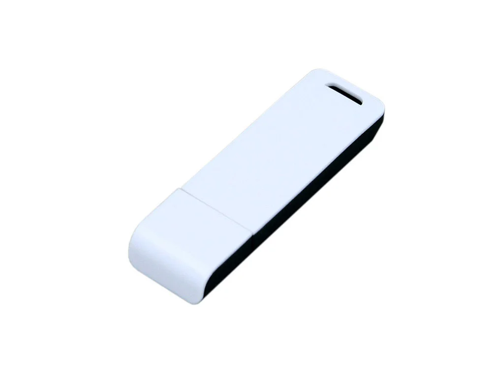 USB 2.0- флешка на 8 Гб с оригинальным двухцветным корпусом черный/белый 8Gb - фото 3