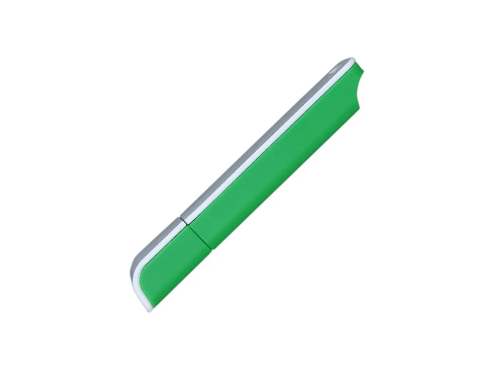 USB 2.0- флешка на 8 Гб с оригинальным двухцветным корпусом зеленый/белый 8Gb - фото 4