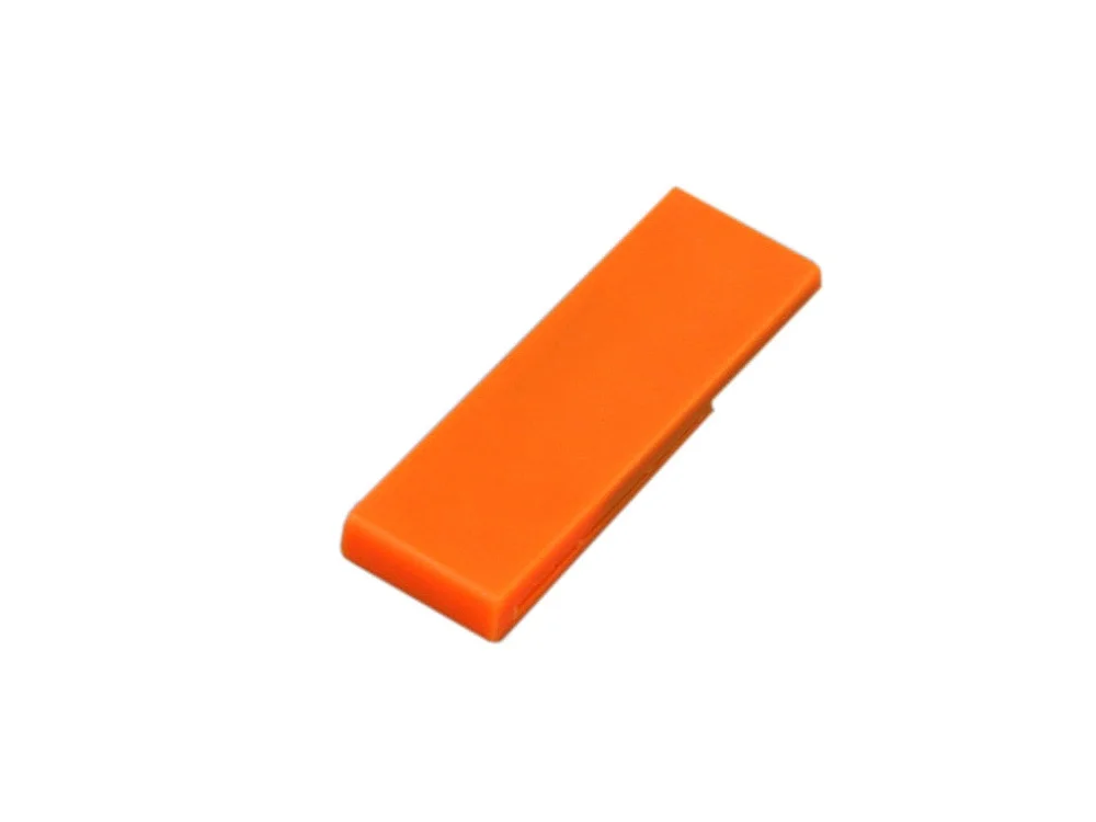 USB 2.0- флешка промо на 16 Гб в виде скрепки оранжевый 16Gb - фото 1