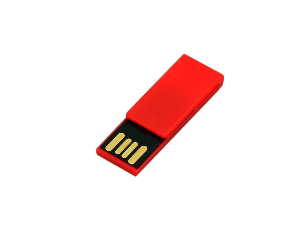 USB 2.0- флешка промо на 16 Гб в виде скрепки красный 16Gb - фото 3