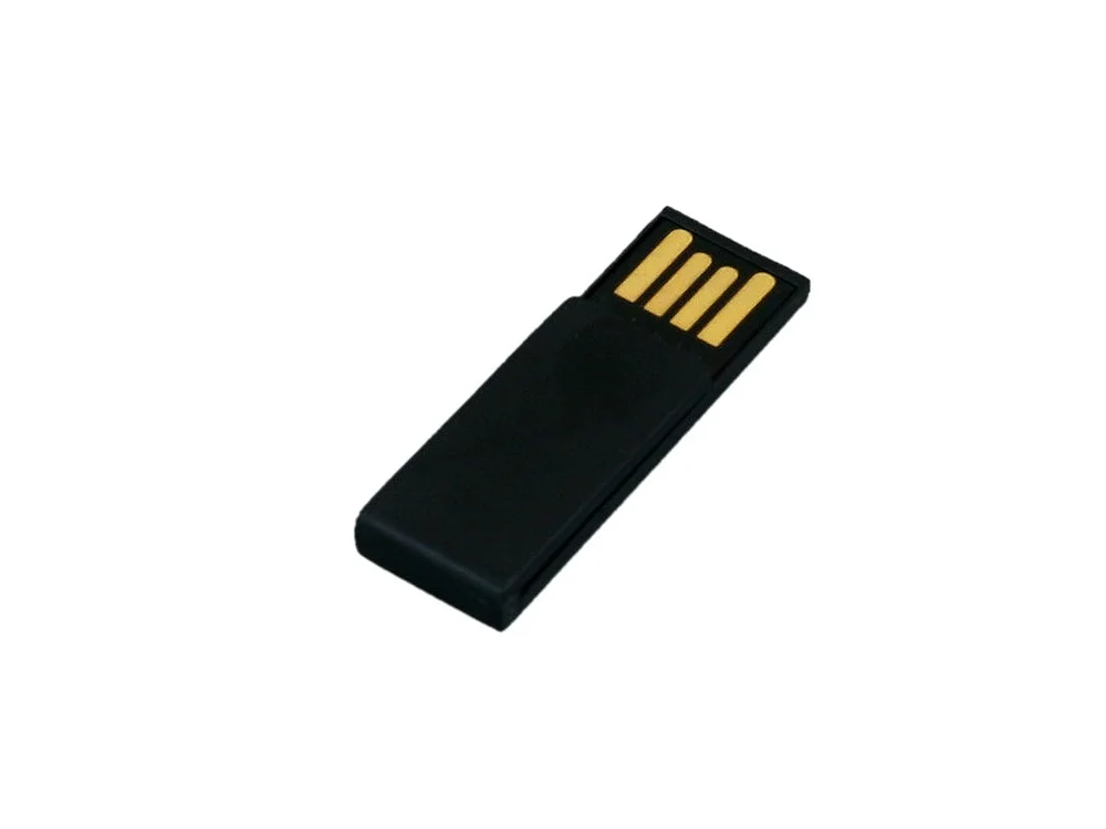 USB 2.0- флешка промо на 32 Гб в виде скрепки черный 32Gb - фото 2