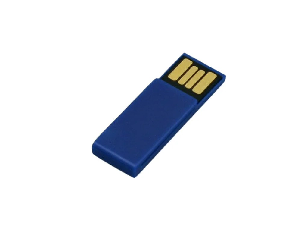 USB 2.0- флешка промо на 32 Гб в виде скрепки синий 32Gb - фото 2