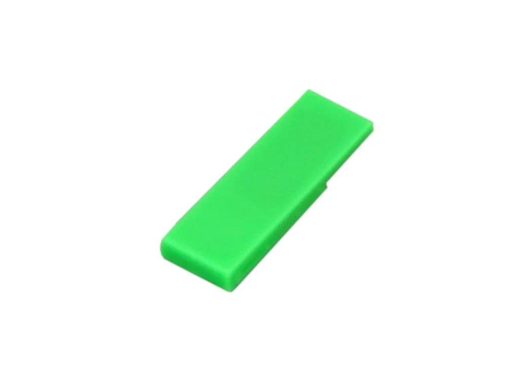 USB 2.0- флешка промо на 32 Гб в виде скрепки зеленый 32Gb - фото 1