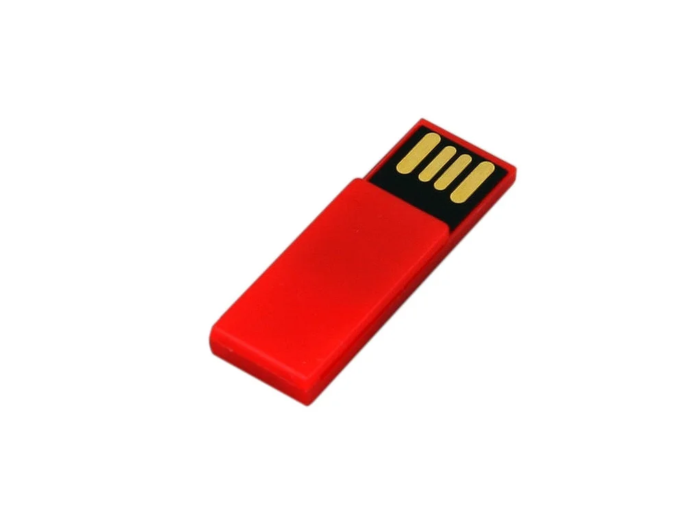 USB 2.0- флешка промо на 32 Гб в виде скрепки красный 32Gb - фото 2