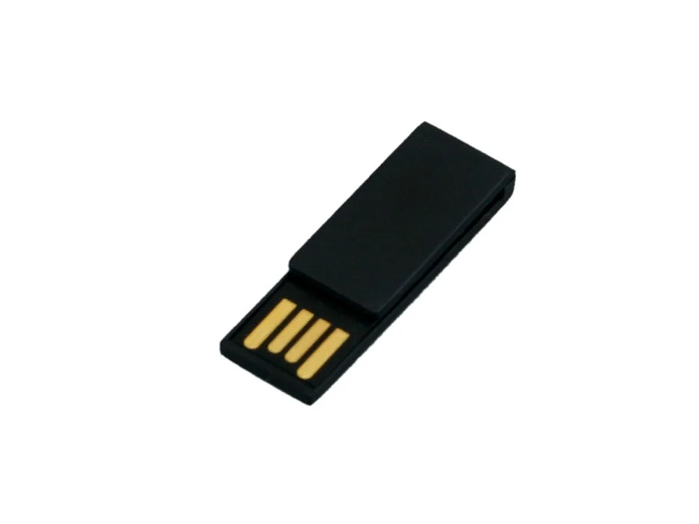 USB 2.0- флешка промо на 64 Гб в виде скрепки черный 64Gb - фото 3