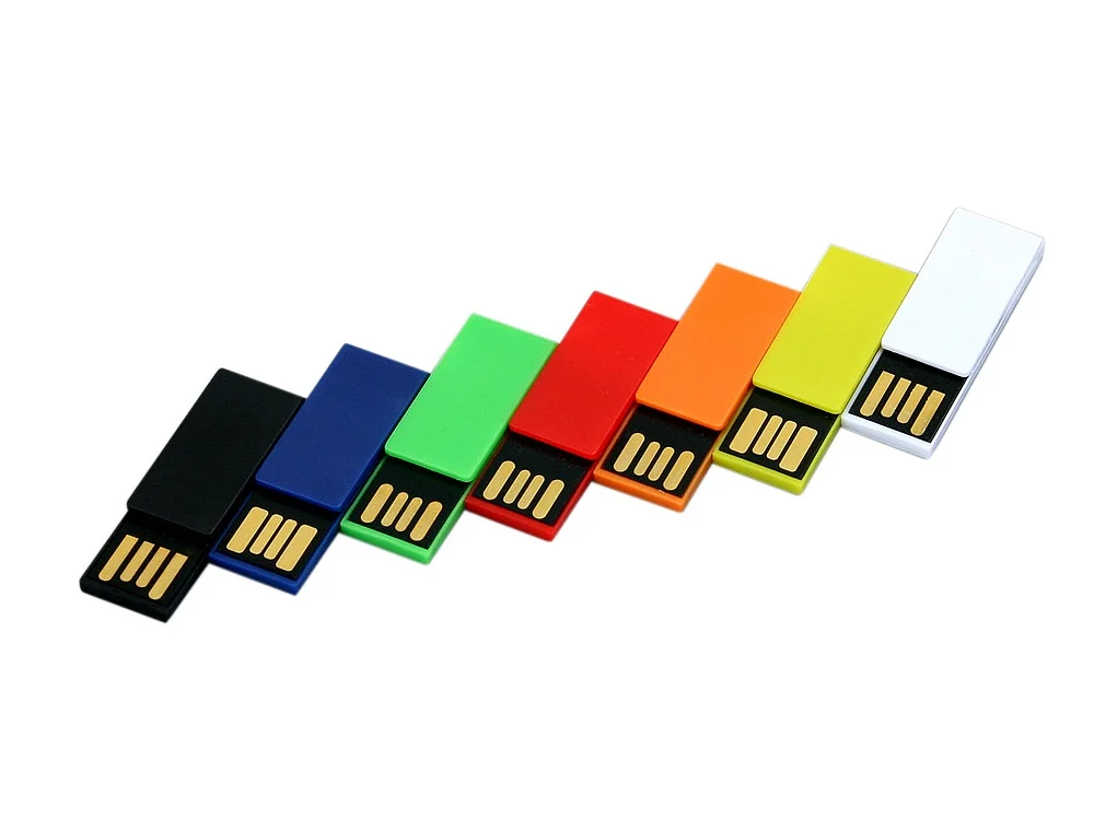 USB 2.0- флешка промо на 64 Гб в виде скрепки черный 64Gb - фото 4