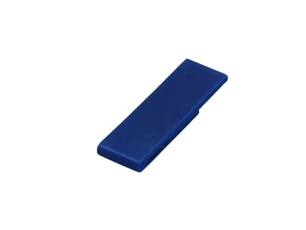 USB 2.0- флешка промо на 64 Гб в виде скрепки синий 64Gb - фото 1