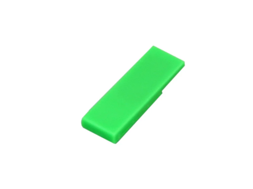 USB 2.0- флешка промо на 64 Гб в виде скрепки зеленый 64Gb - фото 1