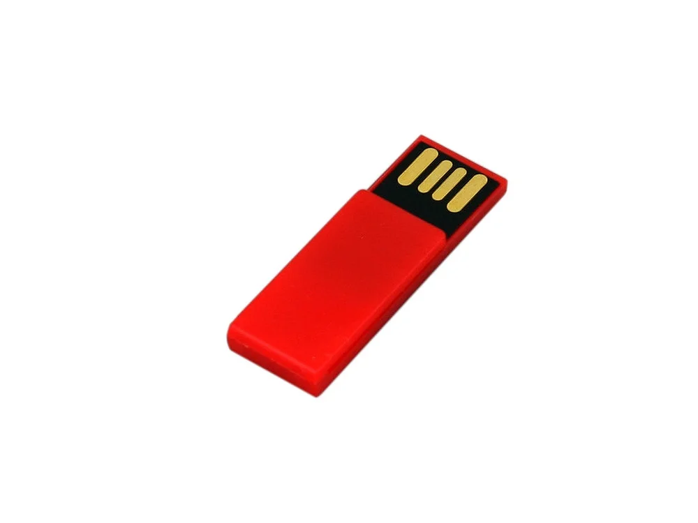 USB 2.0- флешка промо на 64 Гб в виде скрепки красный 64Gb - фото 2