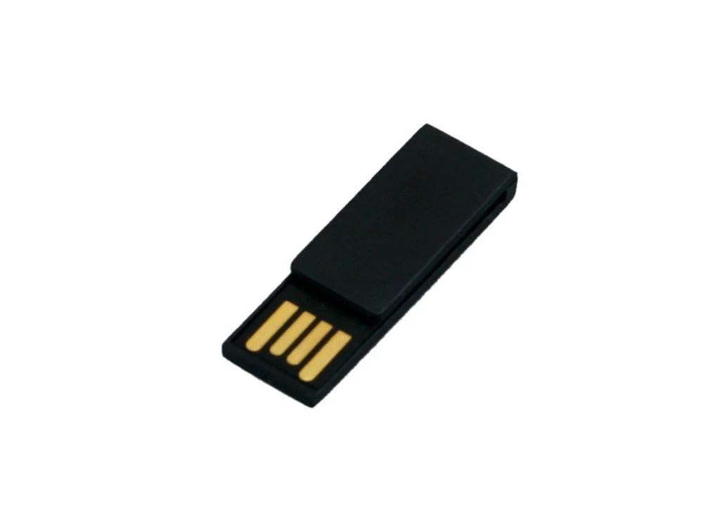 USB 2.0- флешка промо на 8 Гб в виде скрепки черный 8Gb - фото 3
