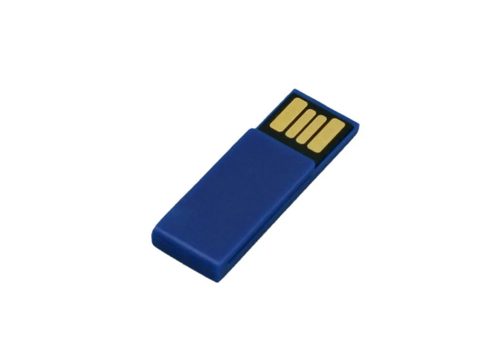 USB 2.0- флешка промо на 8 Гб в виде скрепки синий 8Gb - фото 2