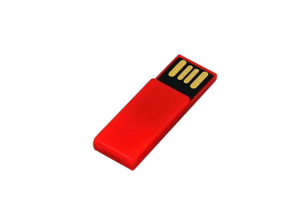 USB 2.0- флешка промо на 8 Гб в виде скрепки красный 8Gb - фото 2