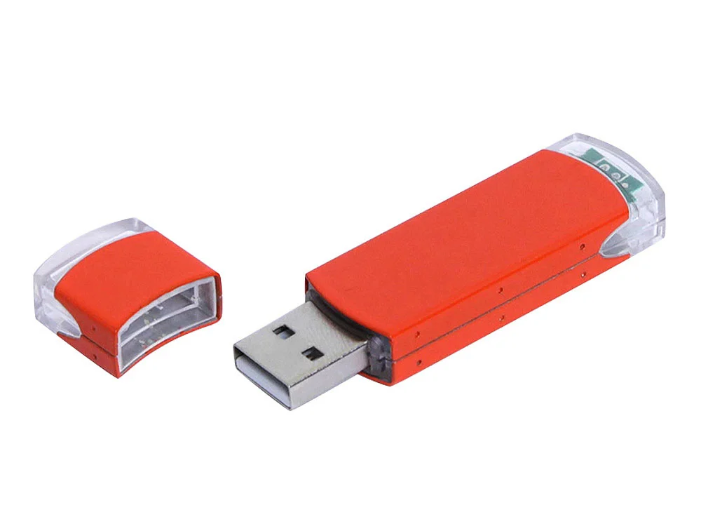 USB 2.0- флешка промо прямоугольной классической формы - фото 1