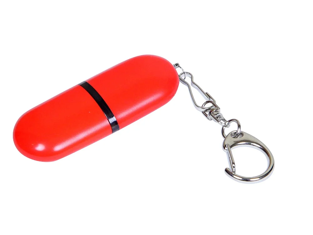 USB 2.0- флешка промо на 32 Гб каплевидной формы красный 32Gb - фото 1