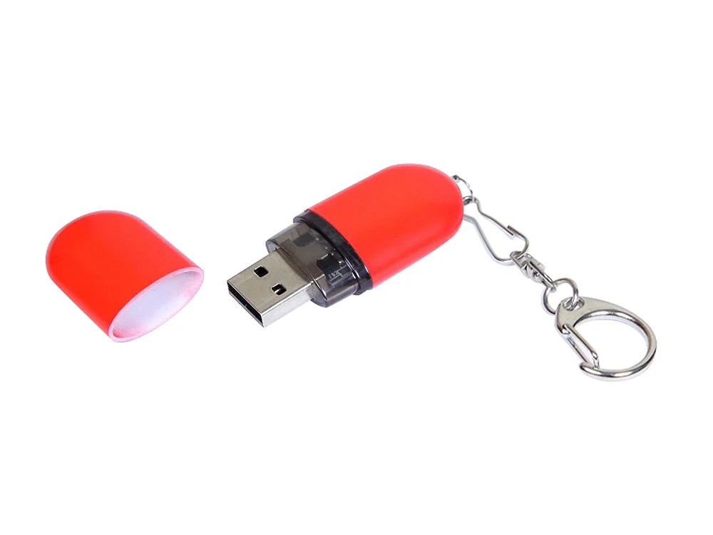USB 2.0- флешка промо на 32 Гб каплевидной формы красный 32Gb - фото 2
