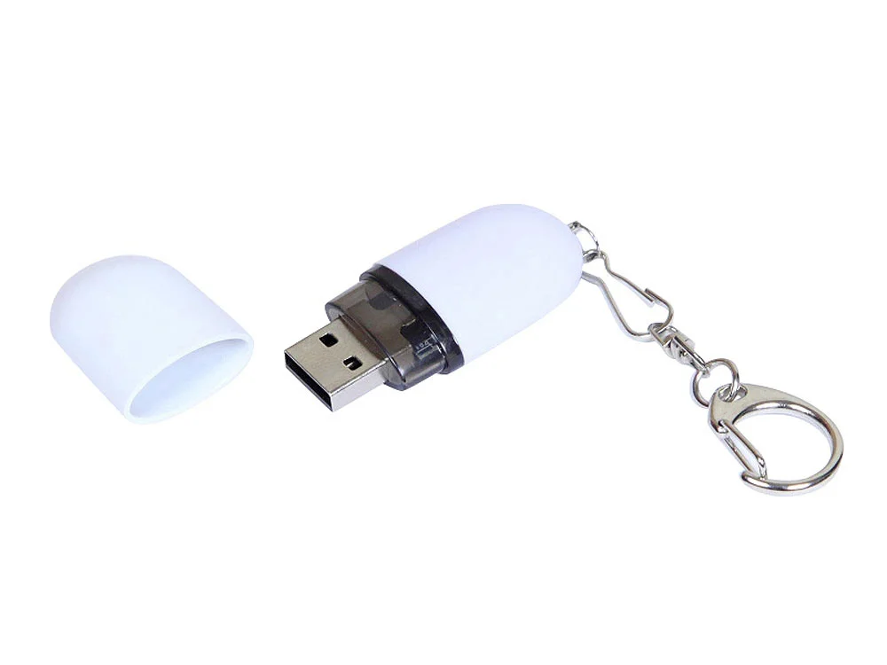 USB 2.0- флешка промо на 8 Гб каплевидной формы белый 8Gb - фото 2