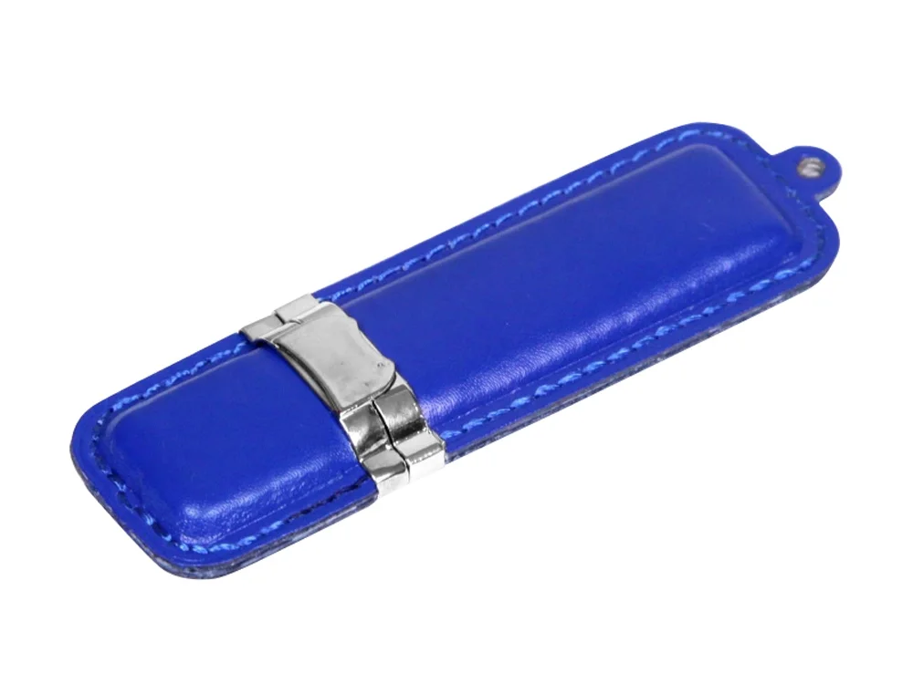 USB 2.0- флешка на 64 Гб классической прямоугольной формы синий/серебристый 64Gb