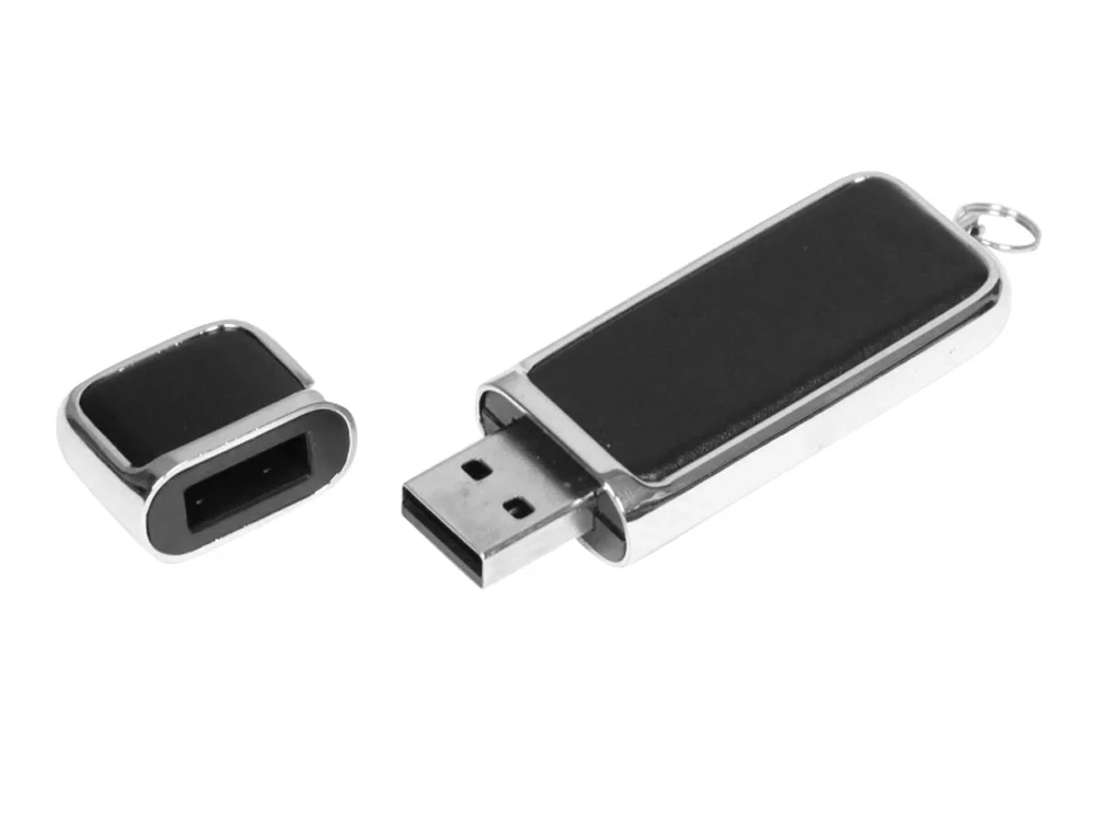 USB 2.0- флешка на 16 Гб компактной формы черный/серебристый 16Gb - фото 2