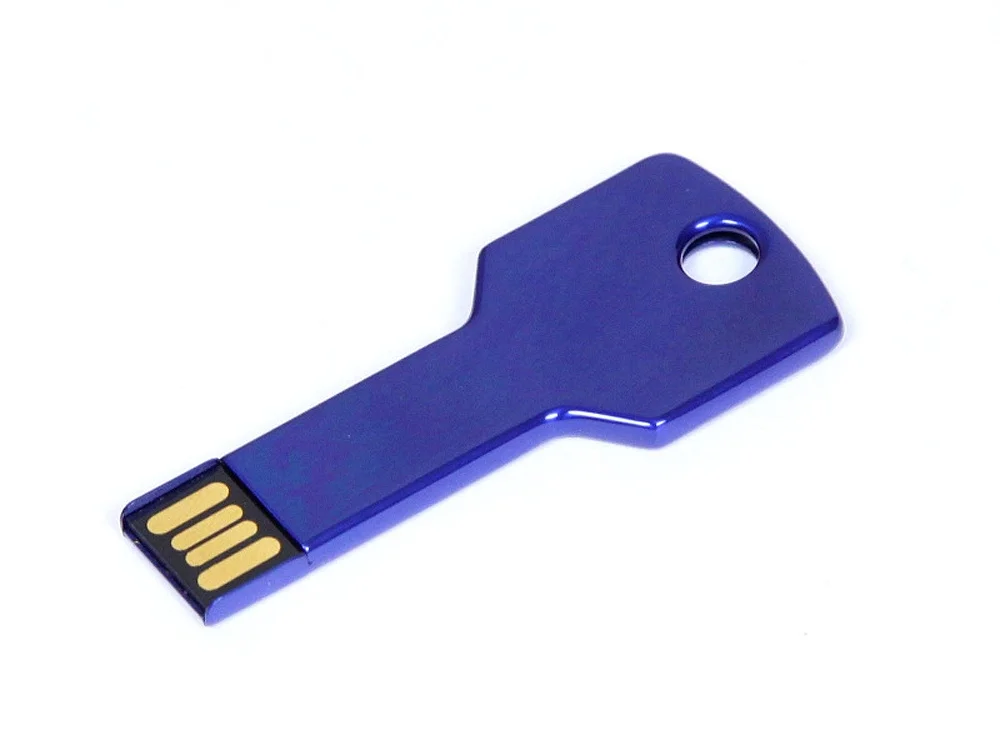 USB 2.0- флешка на 64 Гб в виде ключа синий 64Gb - фото 1