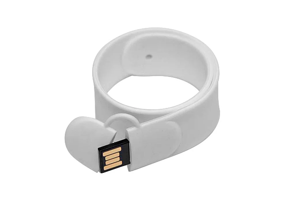 USB 2.0- флешка на 8 Гб в виде браслета белый 8Gb - фото 2