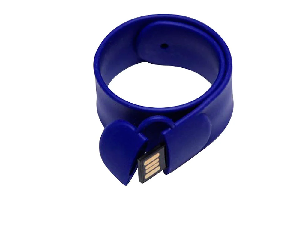USB 2.0- флешка на 8 Гб в виде браслета синий 8Gb - фото 2