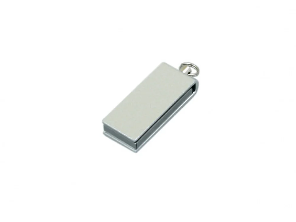 USB 2.0- флешка мини на 16 Гб с мини чипом в цветном корпусе серебристый 16Gb - фото 1
