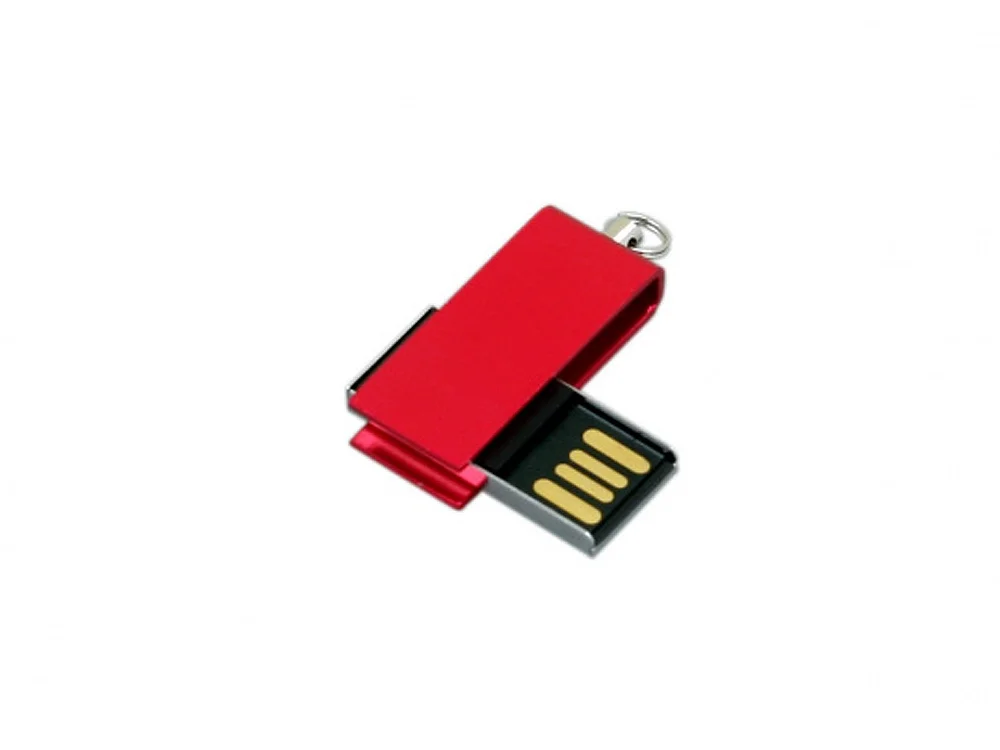 USB 2.0- флешка мини на 16 Гб с мини чипом в цветном корпусе красный 16Gb - фото 3