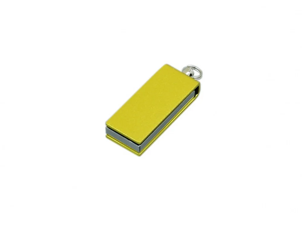 USB 2.0- флешка мини на 16 Гб с мини чипом в цветном корпусе желтый 16Gb - фото 1