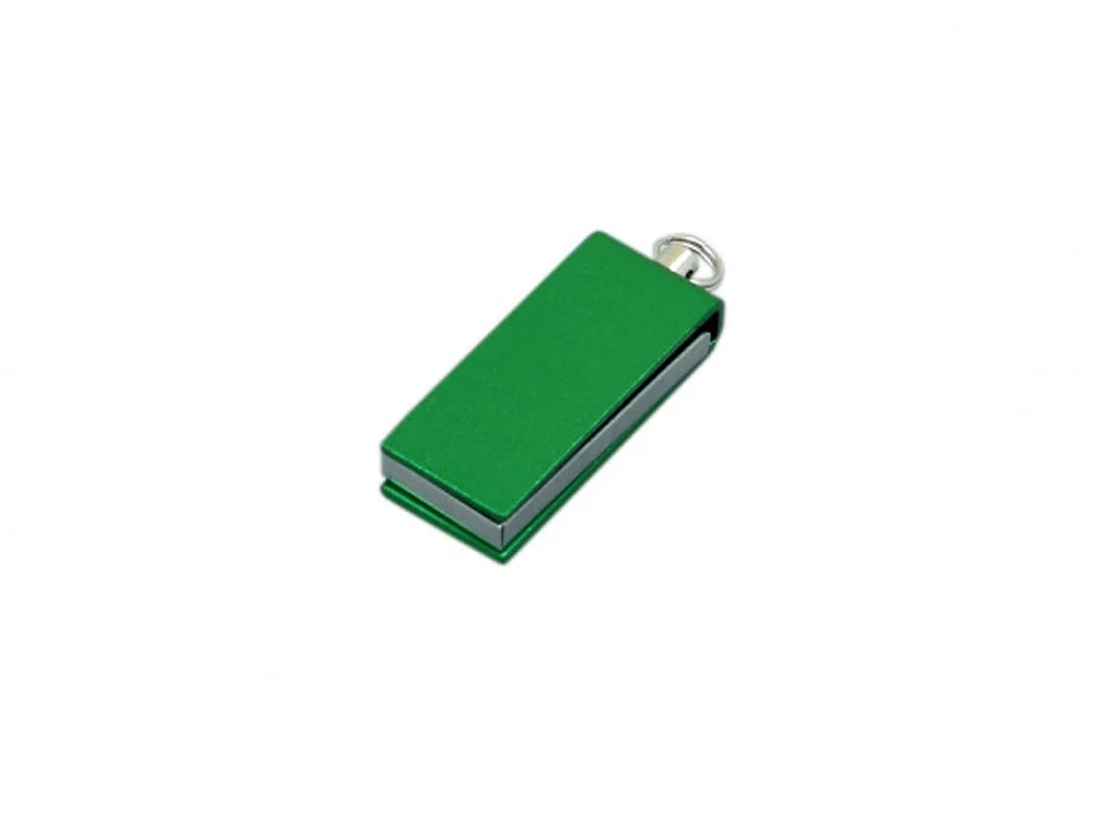 USB 2.0- флешка мини на 32 Гб с мини чипом в цветном корпусе зеленый 32Gb - фото 1