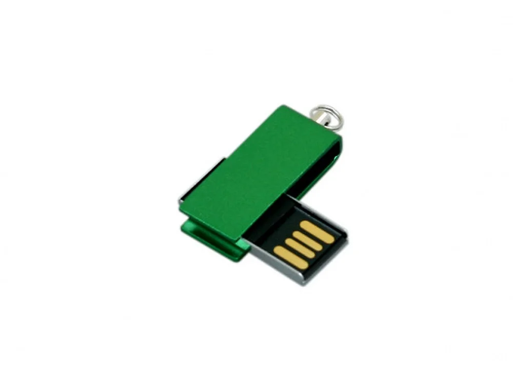 USB 2.0- флешка мини на 32 Гб с мини чипом в цветном корпусе зеленый 32Gb - фото 3