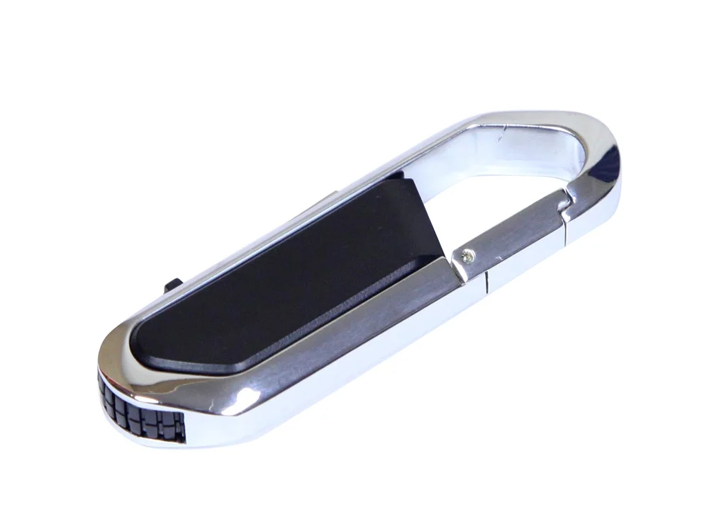 USB 2.0- флешка на 32 Гб в виде карабина черный/серебристый 32Gb - фото 1