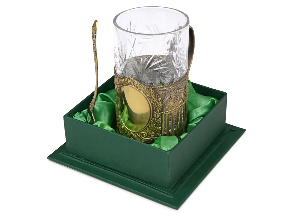 Подстаканник с хрустальным стаканом - фото 3