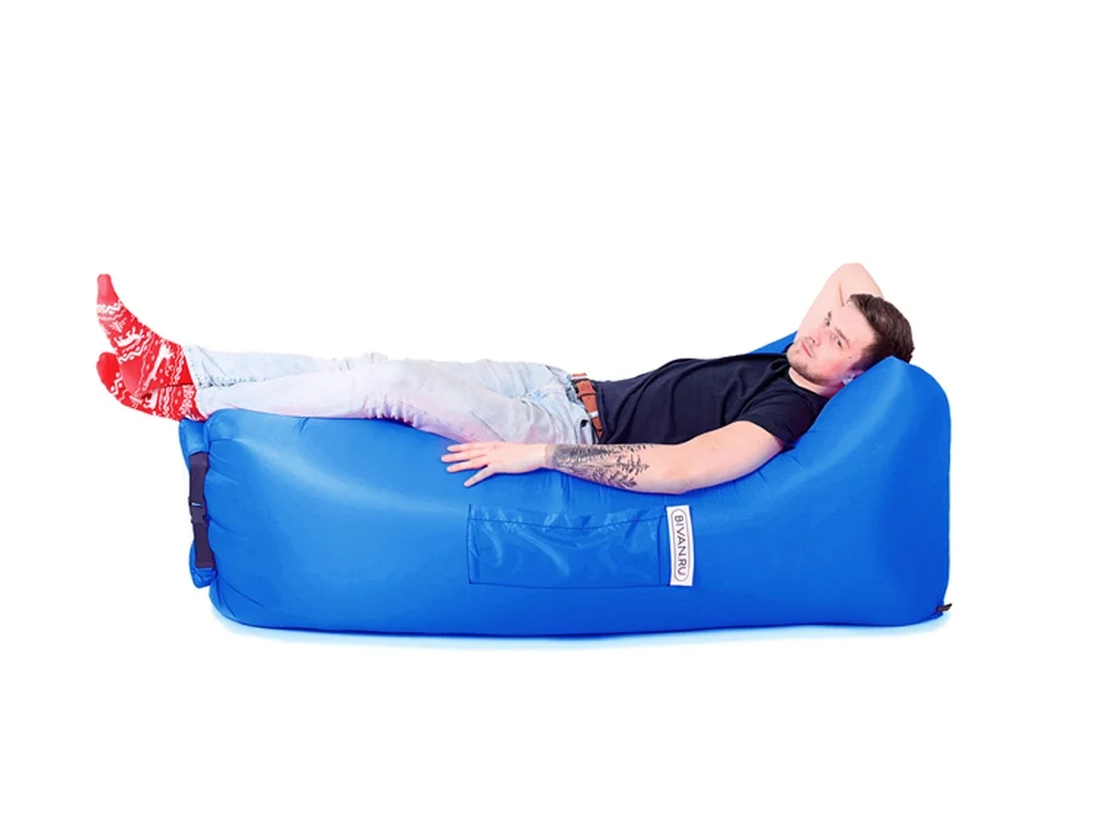 Надувной диван Биван 2.0 синий - фото 4