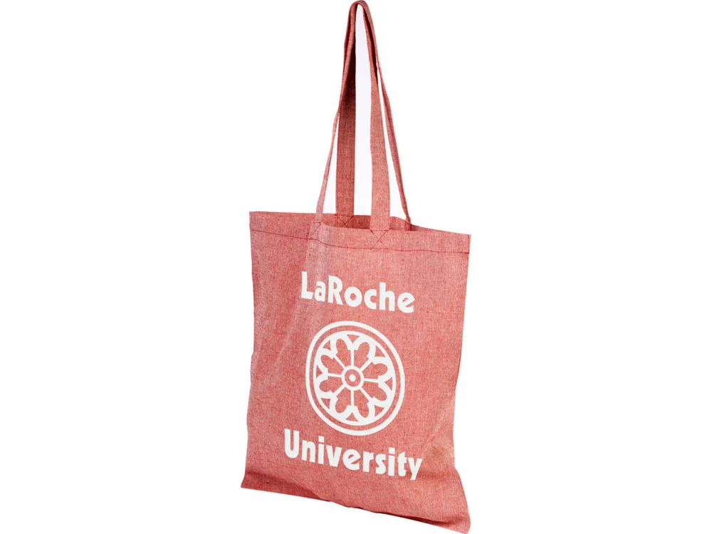 Сумка Pheebs из переработанного хлопка 150 г/м² красный меланж - фото 7