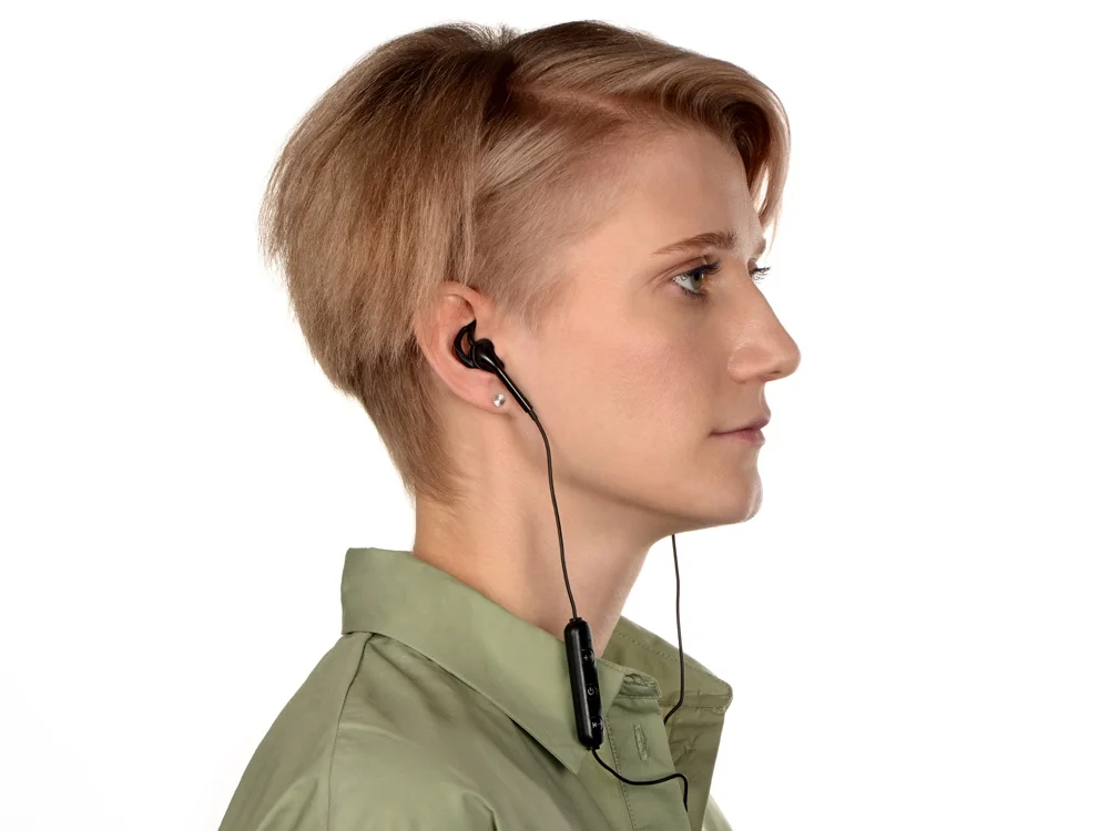 Беспроводные наушники Get Up с чехлом черный - фото 3