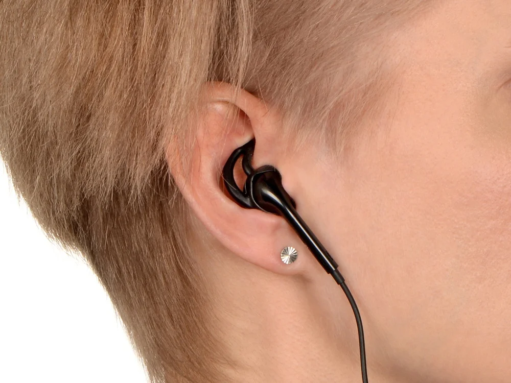 Беспроводные наушники Get Up с чехлом черный - фото 4