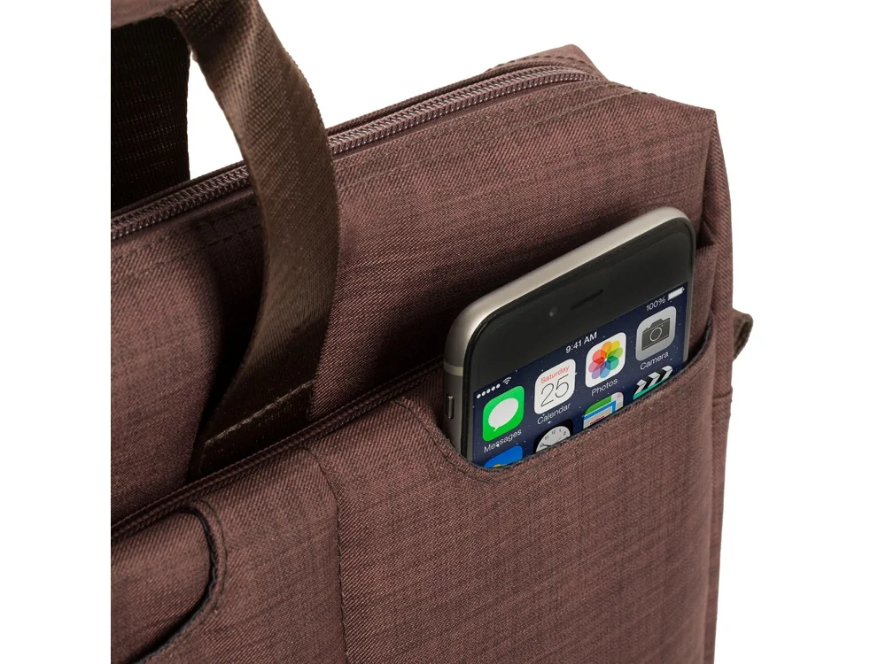 Сумка для ноутбука 15.6 коричневый - фото 5